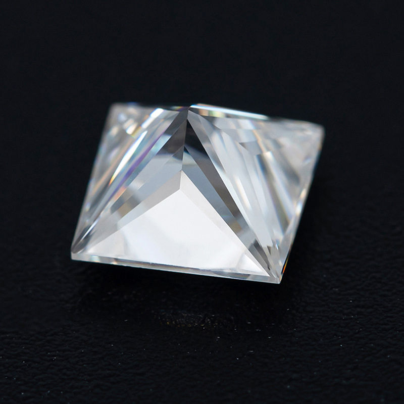 Miniaturbild: Real D Color Princess Cut Moissanite Diamonds with Certificate VVS1 Loose Gem