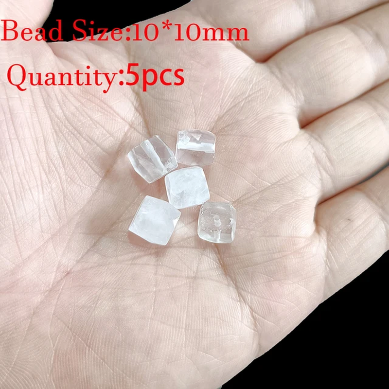 Miniaturbild: Natural Stone Clear Quartz Crystals Beads Faceted Smooth Irregular Loose Bead 