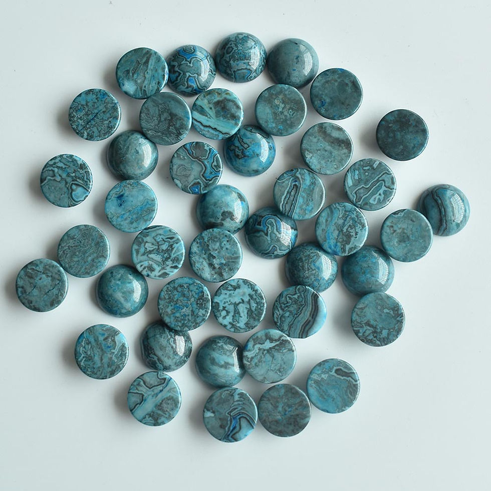 Miniaturbild: mixed round cobochon natural stone beads for jewelry 12mm wholesale 50pcs/lot 