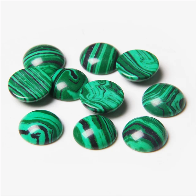 Miniatura: 4/6/8/10/12/14Mm Natural Gemstone Cabochon Round Semi-Precious Bead 10Pcs/Lot