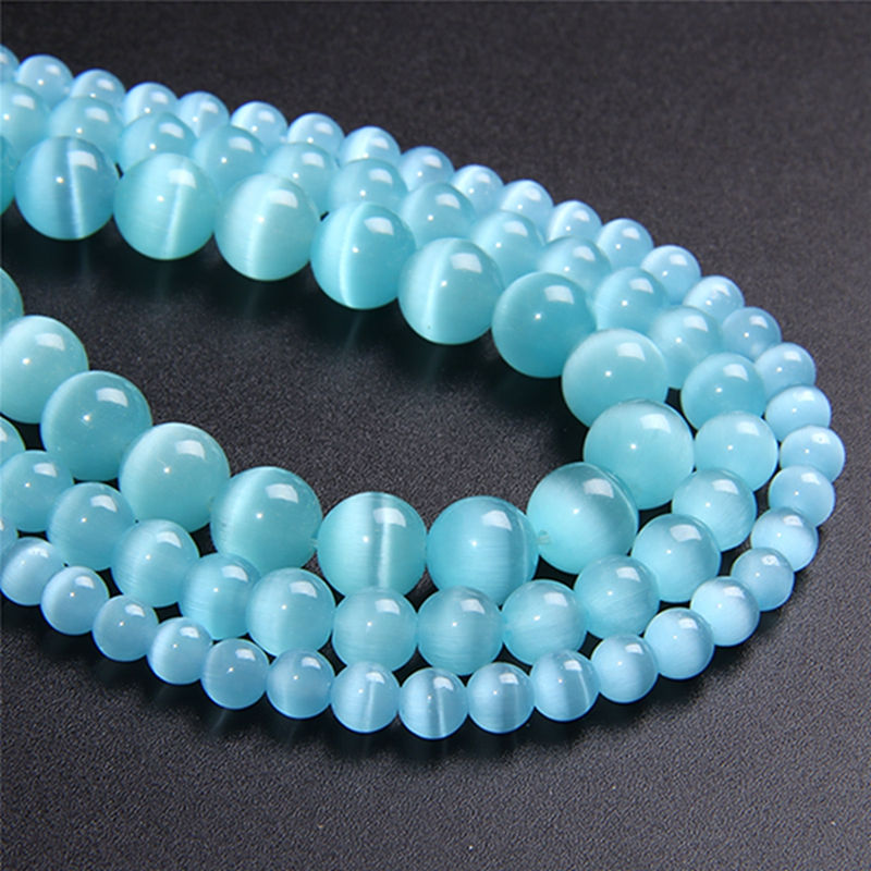 Miniaturbild: Multicolors Cat Eye Glass Beads Opal Loose Bead For Jewelry Making & Bracelet