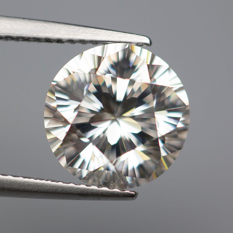 Miniatura: New Round Sakura Cut Moissanite Stone with Certificate D Color 0.5-5.0ct