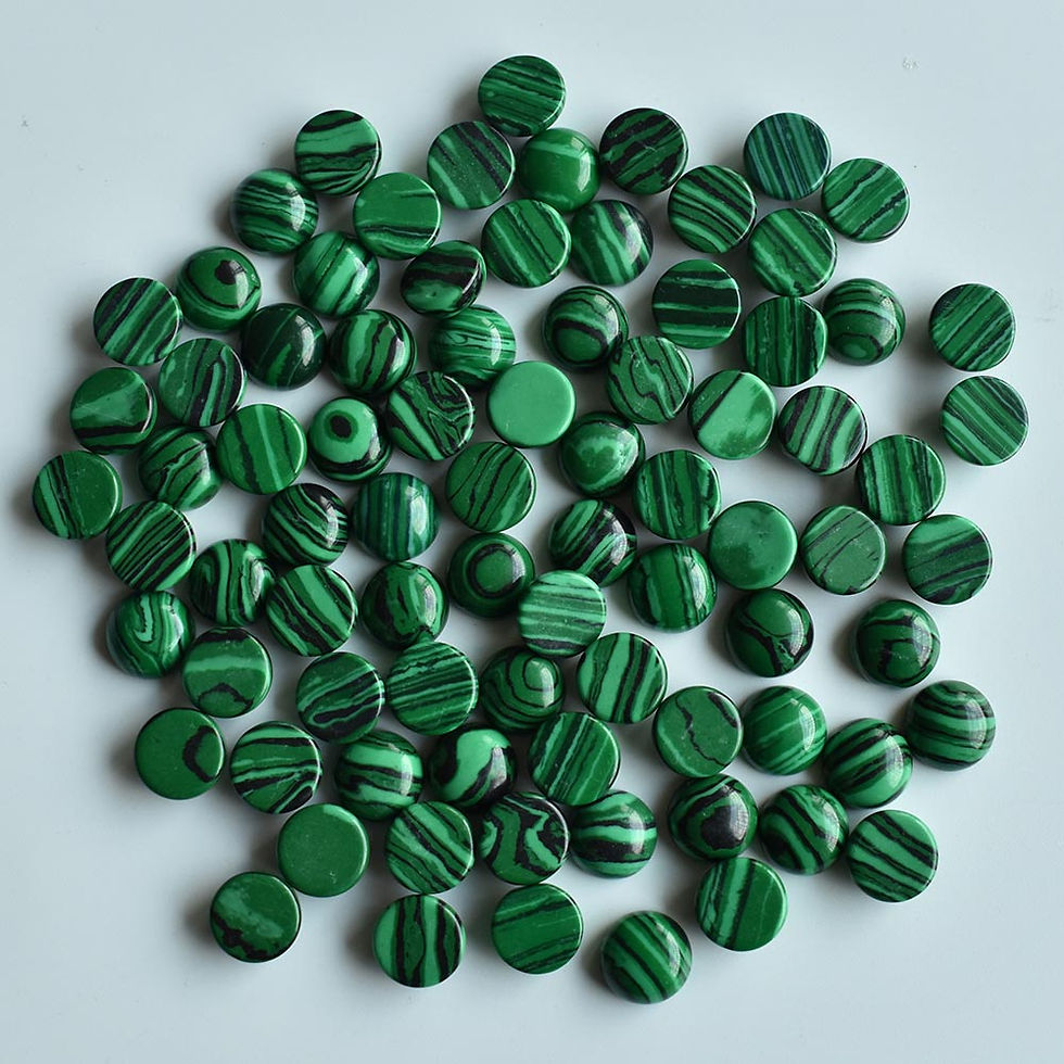 Miniaturbild: Natural stone mixed round cabochon beads for DIY 10mm wholesale 50pcs/lot 
