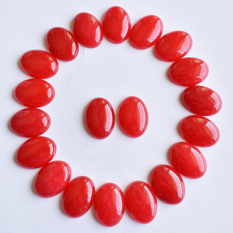 Miniaturbild: Wholesale 30pcs 18x25mm natural gemstones mixed oval CABOCHON bead for jewelry 