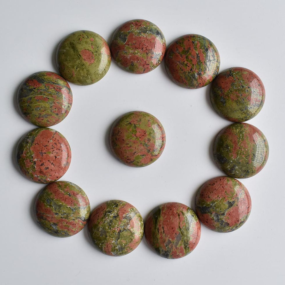 Miniaturbild: Wholesale 12pcs/lot 2020 natural stone mixed round cabochon beads 25mm for DIY 