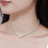 الصورة المصغرة: V-shaped All Moissanite Diamond Tennis Necklace with Gra for Women 925 Silver