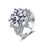 Miniaturbild: Custom Name 10 Carat Moissanite Statement Ring Big Luxury Cocktail Banquet Party