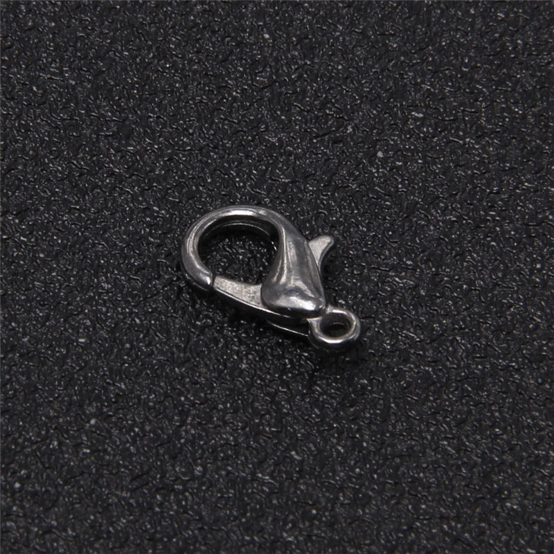 Miniatura: 10pcs/lot 12*6.5mm 10*5.5mm Zinc Alloy Plate Lobster Clasp Hook Fashion Jewelry 