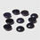 Miniatura: Wholesale 10pcs Natural Round Amethyst Cabochon – Semi Back for DIY Jewelry