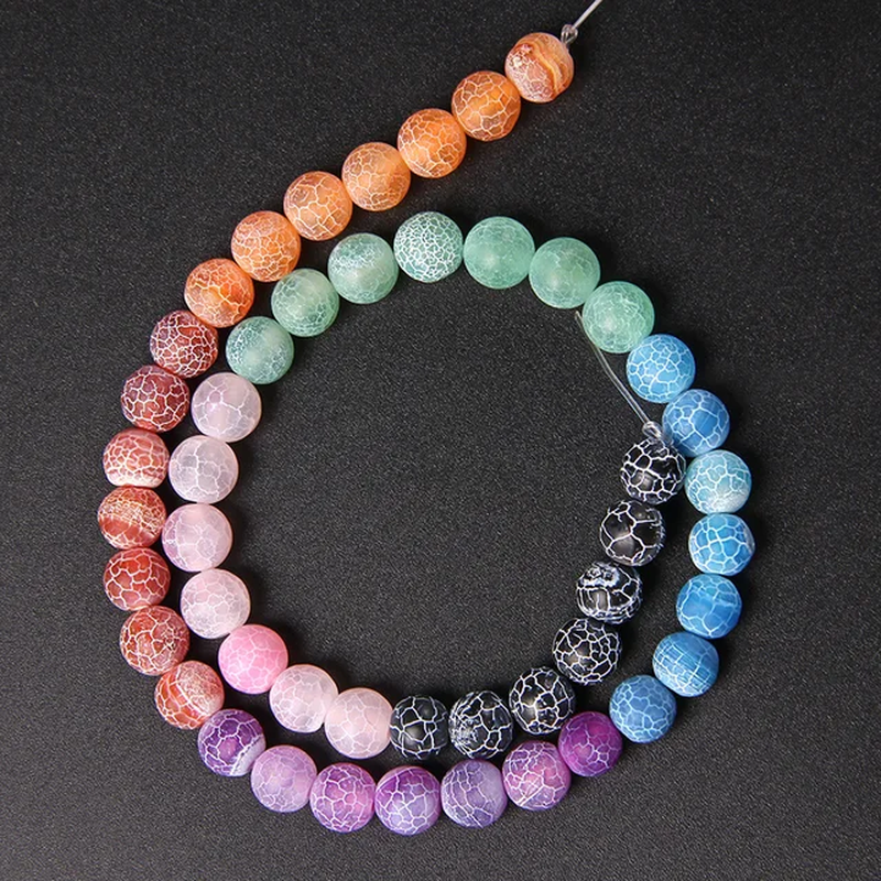 Miniaturbild: 7 Chakra Natural Multicolor Beads Agates Tiger Eye Beads For Jewelry Making 15''
