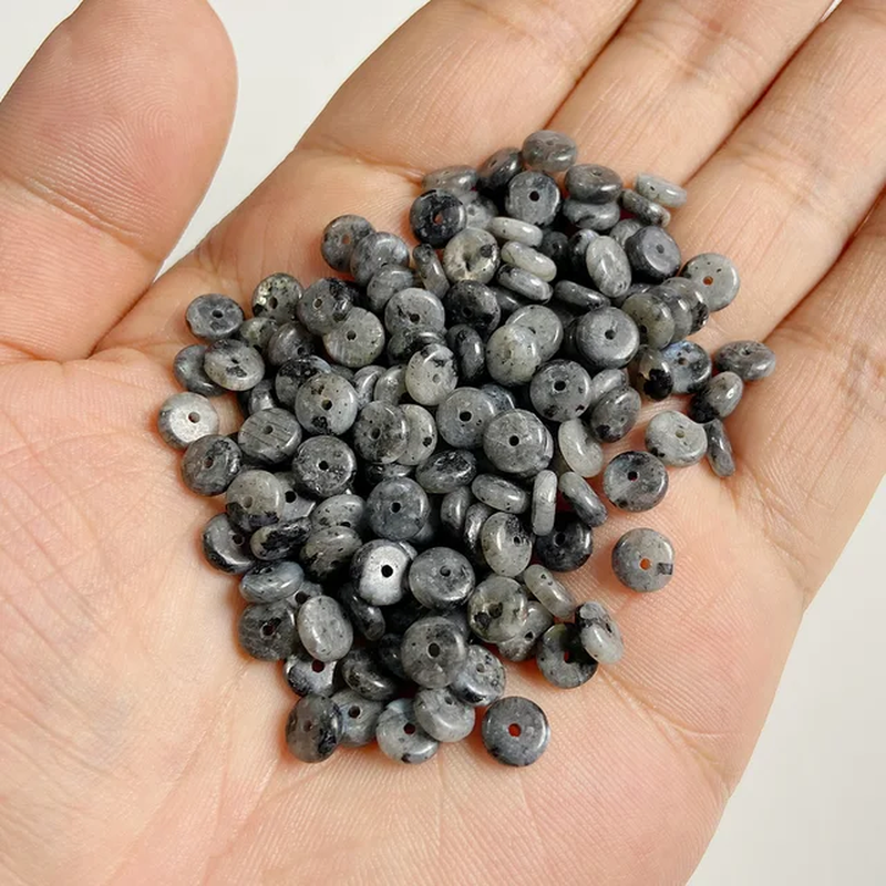 Miniaturbild: Natural Stone Bead Agate Jasper Flat Beads 2X6Mm Heishi Loose Bead For Bracelet 