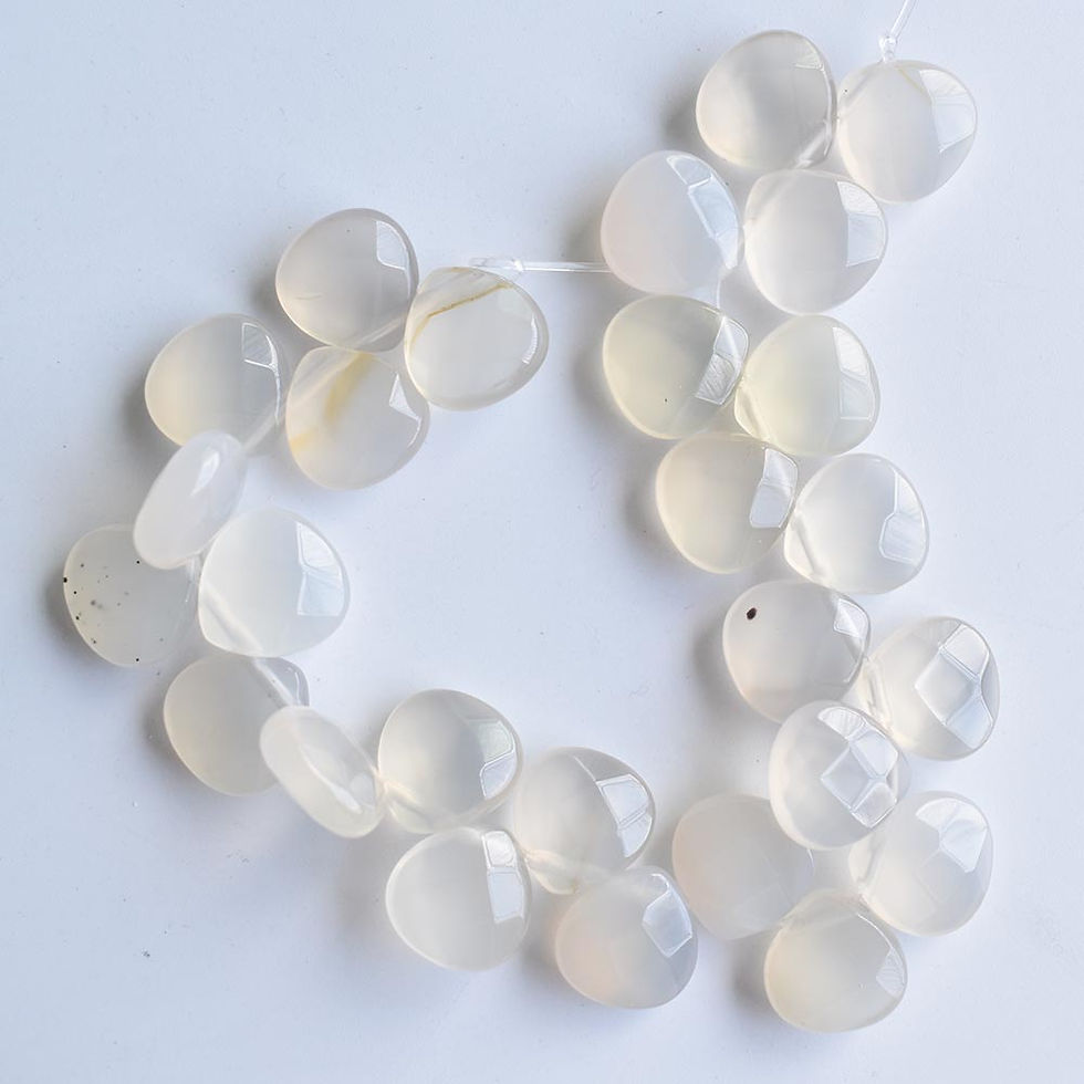 Miniatura: Wholesale 26pcs/lot natural stone water drop cut faceted beads 13mm   