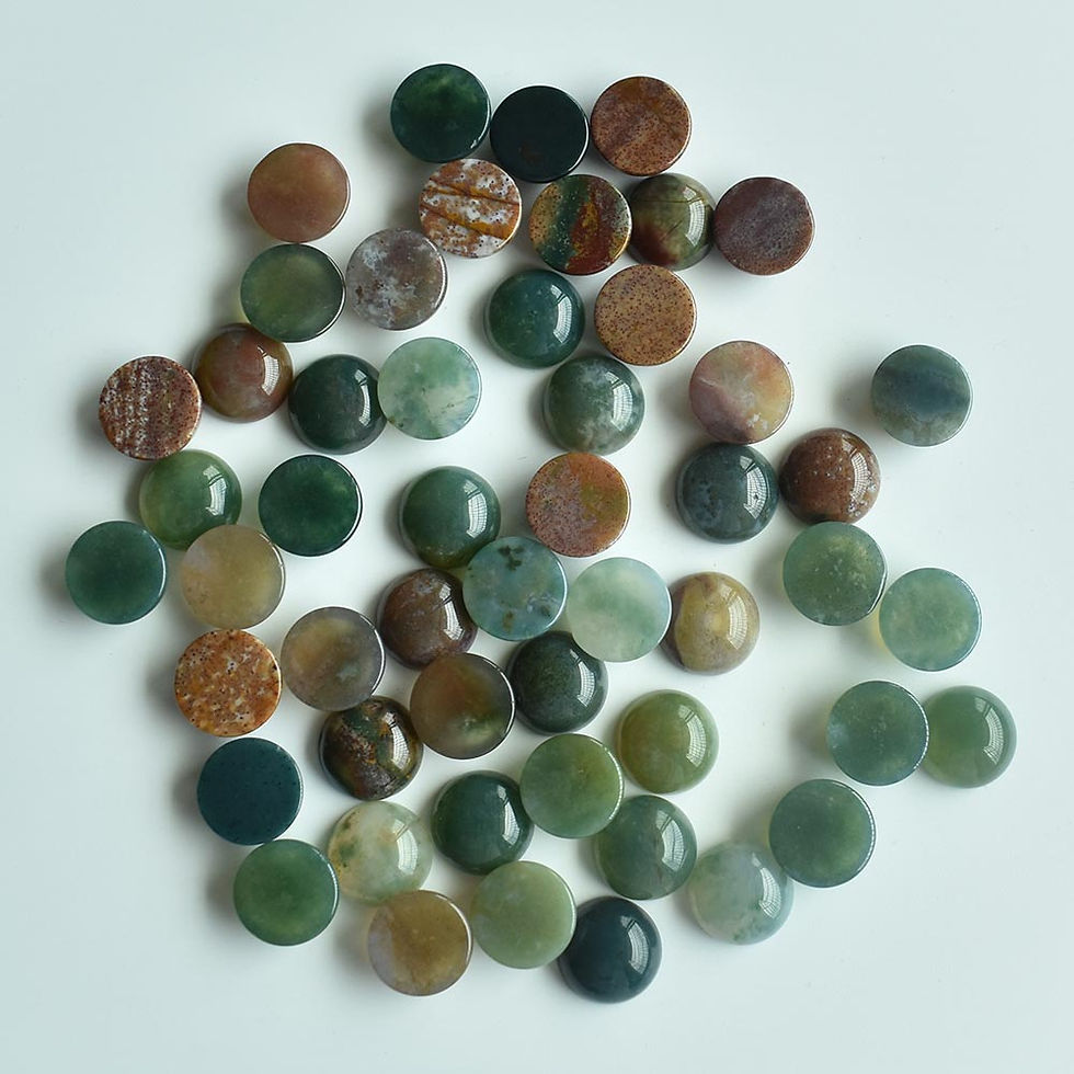 Miniaturbild: mixed round cobochon natural stone beads for jewelry 12mm wholesale 50pcs/lot 