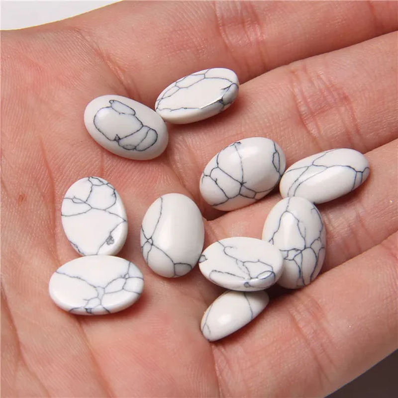 Miniatura: 10Pcs/Lot Natural Stone Cabochon 8-25MM Tiger Eye Agat Oval Cameo Fit DIY Beaded