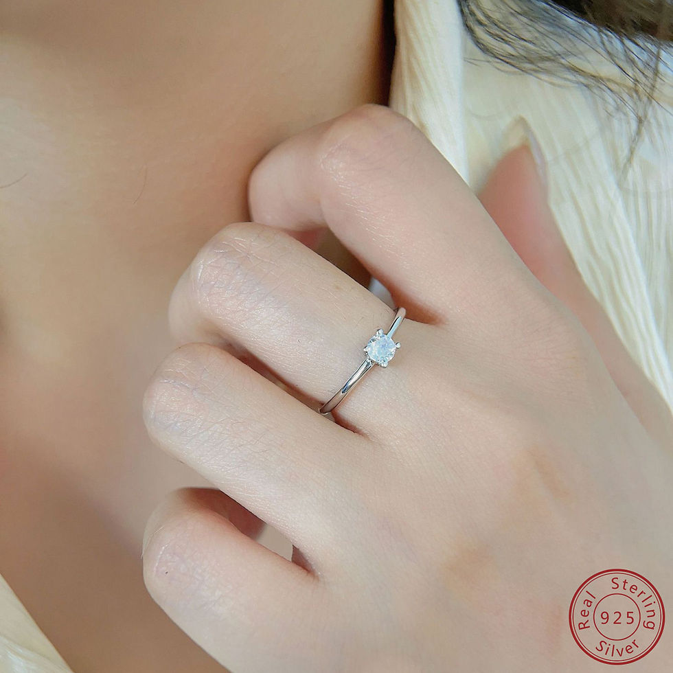 Miniature : 925 Pure Silver circular Zircon ring Fashion High Quality ring for Women