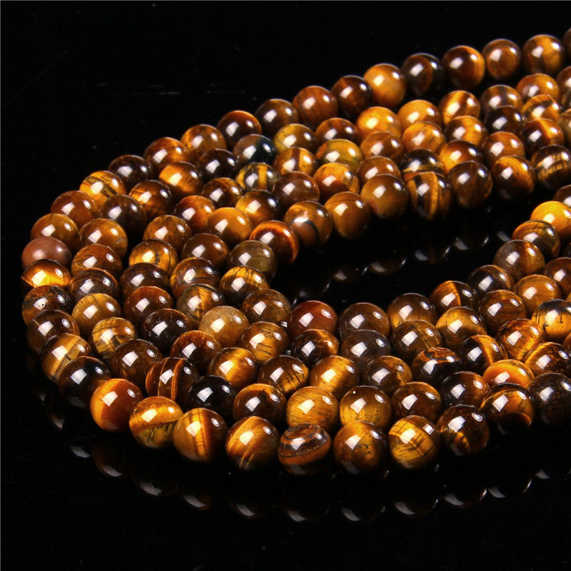 Miniaturbild: Natural Multicolor Tiger Eye Round Beads 19cm Strand 6 8 10MM For Jewelry Making