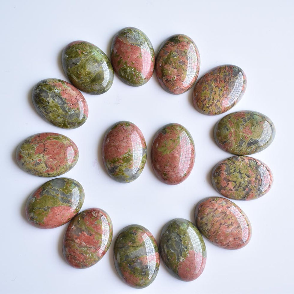 Miniaturbild: Wholesale 30pcs 18x25mm natural gemstones mixed oval CABOCHON bead for jewelry 