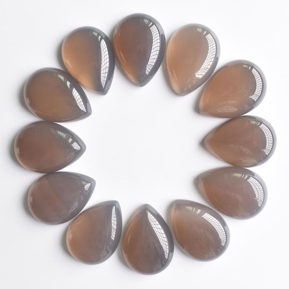 Thumbnail: Wholesale 30pcs/lot 25x18x6mm natural stones teardrop CABOCHON for jewelry  