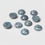 Miniatura: Wholesale 10pcs Natural Round Amethyst Cabochon – Semi Back for DIY Jewelry