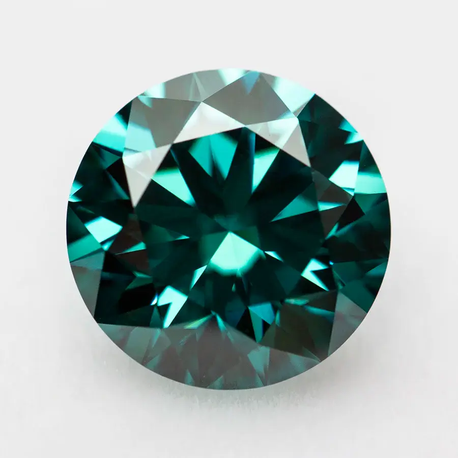Miniaturbild: Top Never Faded Emerald Green Moissanite Stone with Certificate VVS1 0.5-5.0ct