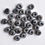 الصورة المصغرة: Natural black spectrolite round  big hole beads for bracelets 50pcs wholesale 