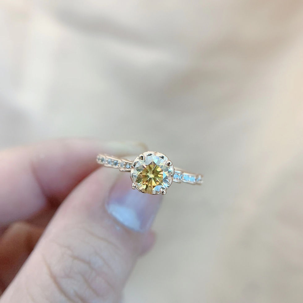 الصورة المصغرة: Sparkling Flower D Color 1CT Moissanite Engagement Ring For Women S925 Sterling 
