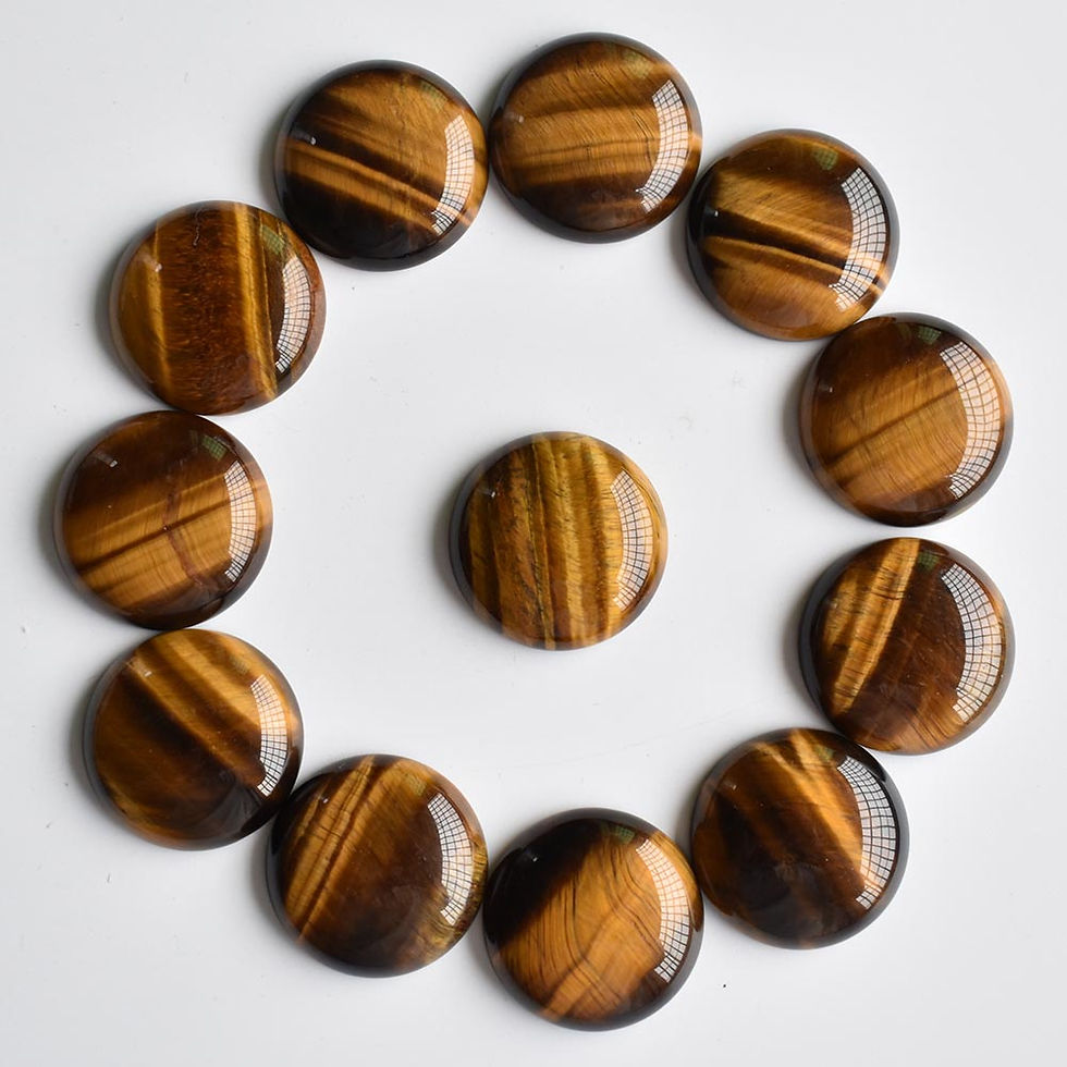 Miniaturbild: Wholesale 12pcs/lot 2020 natural stone mixed round cabochon beads 25mm for DIY 