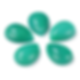 Thumbnail: 10Pcs Natural Waterdrop Stone Cabochon Beads Semi-Flat Teardrop Cameo Beads 