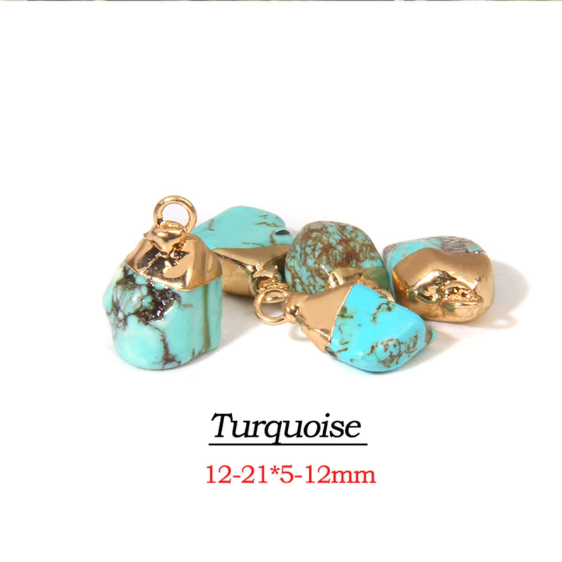 Miniatura: 1-5PCS High Quality Raw Stone Pendant Rough Original Crystal Energy Pendant 