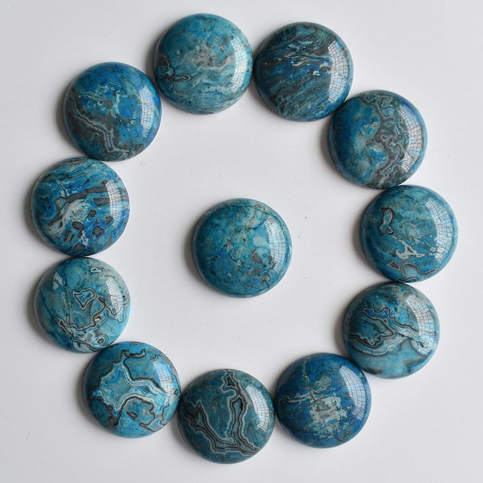 Miniaturbild: Wholesale 12pcs/lot 2020 natural stone mixed round cabochon beads 25mm for DIY 