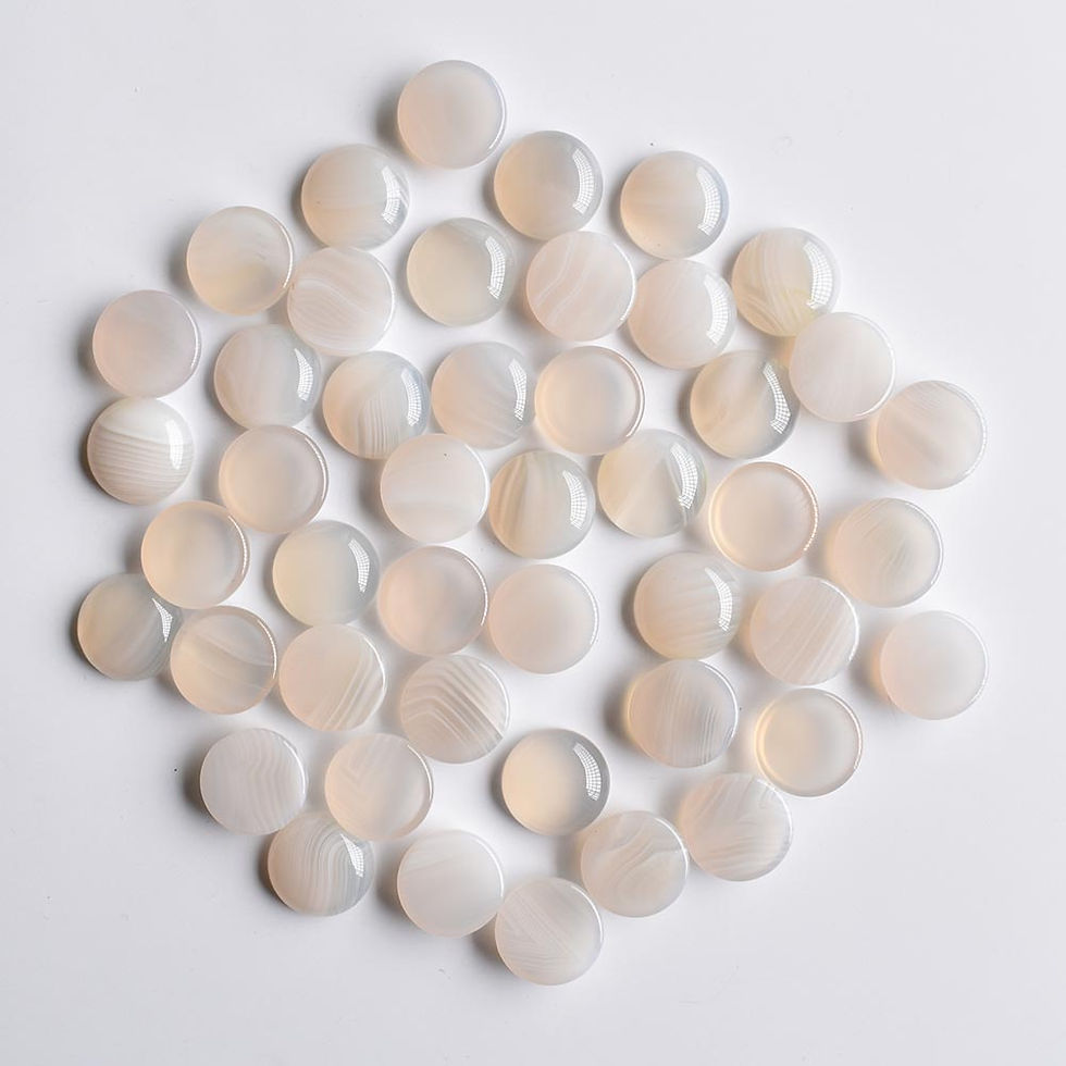 Miniaturbild: Wholesale 50pcs/lot natural mix round cabochon stone beads 16mm for jewelry 