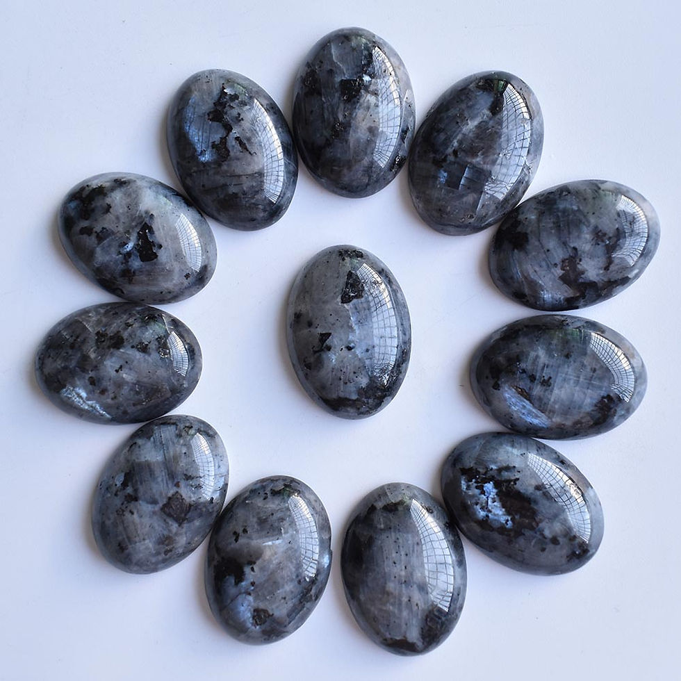 Miniaturbild: Wholesale 30pcs 18x25mm natural gemstones mixed oval CABOCHON bead for jewelry 