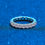 Miniature : 3MM Infinite Round Moissanite Rings for Women 925 Sterling Silver Full Enternity