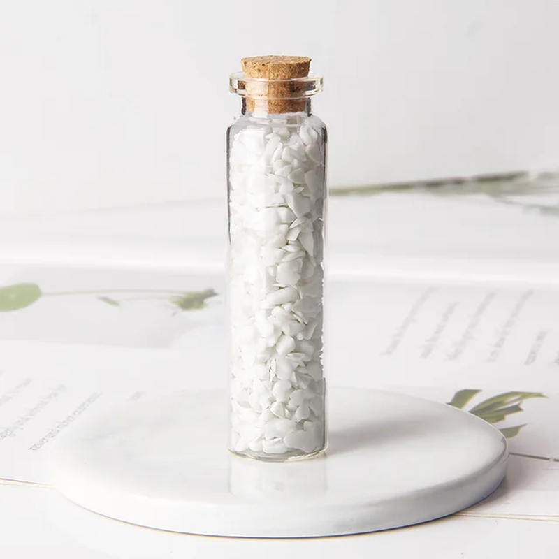 Miniature : Natural Gravel Crystals Chip Glass Wishing Bottle 3-5Mm Minerals Healing Rock 