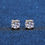 Thumbnail: Real Moissanite Stud Earrings 14K White Gold Plated Sterling Silver 4 Prong