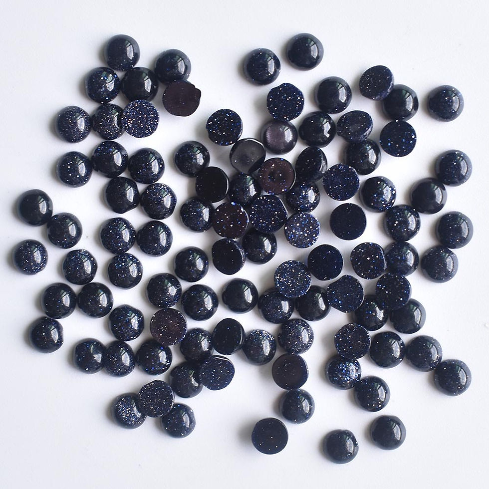Miniatura: Wholesale 100pcs Lapislazuli Amethyst natural stone mixed round cabochon 4mm 