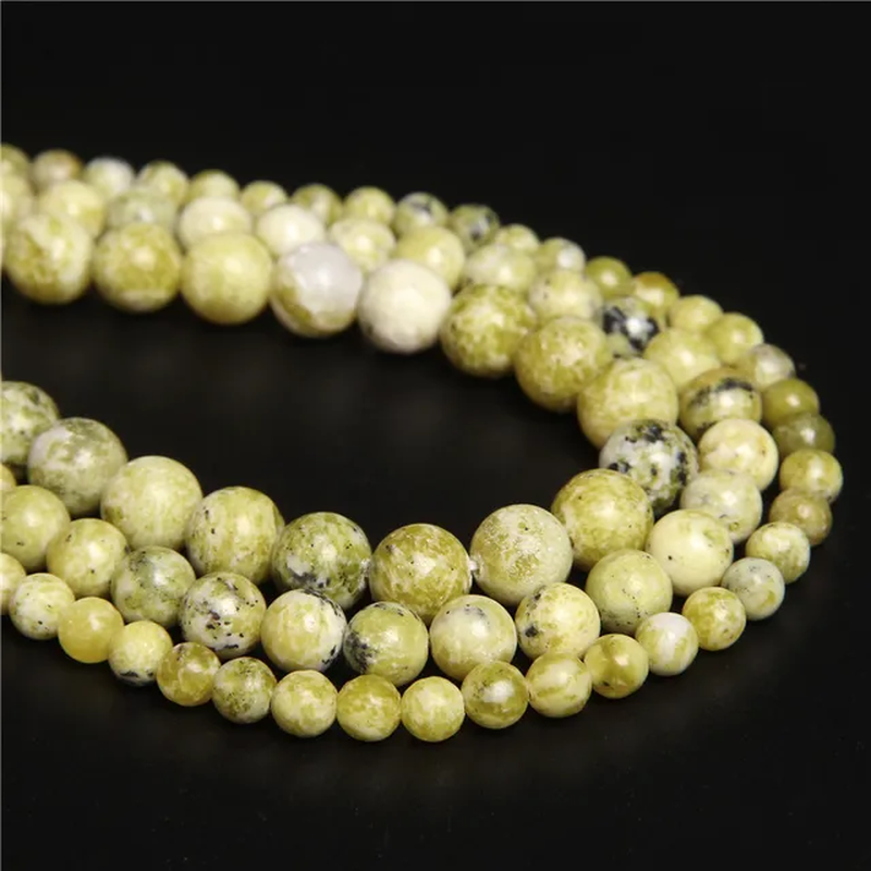 Miniatura: 4 6 8 10MM Natural Gemstone Round Bead Lava Agates Jaspers Loose Beads Bracelet 