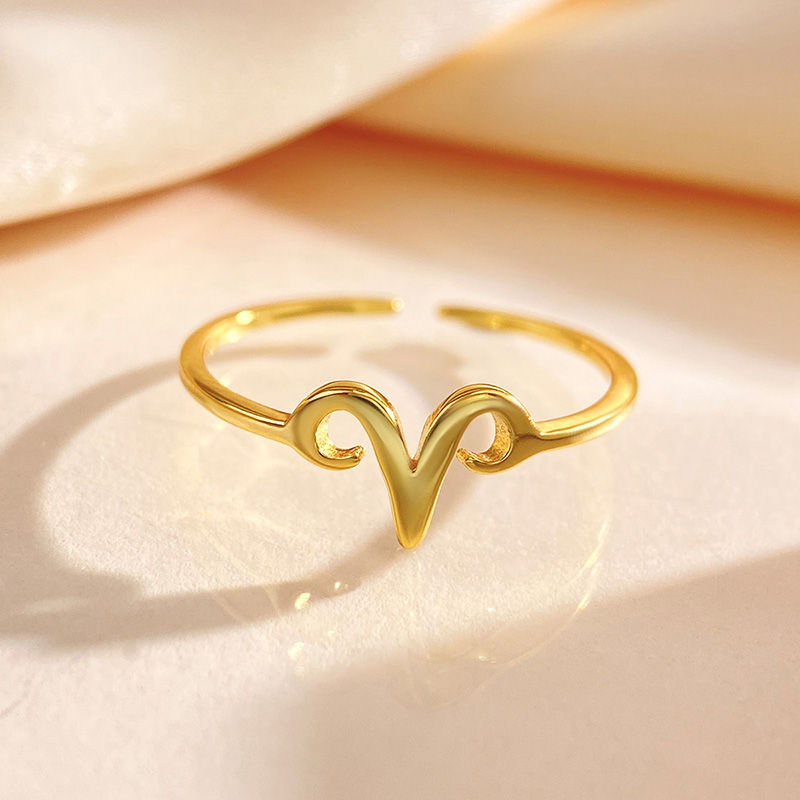Miniaturbild: Trendy Concise Line Constellation Adjustable Rings for Women Gift 925 SilverRing