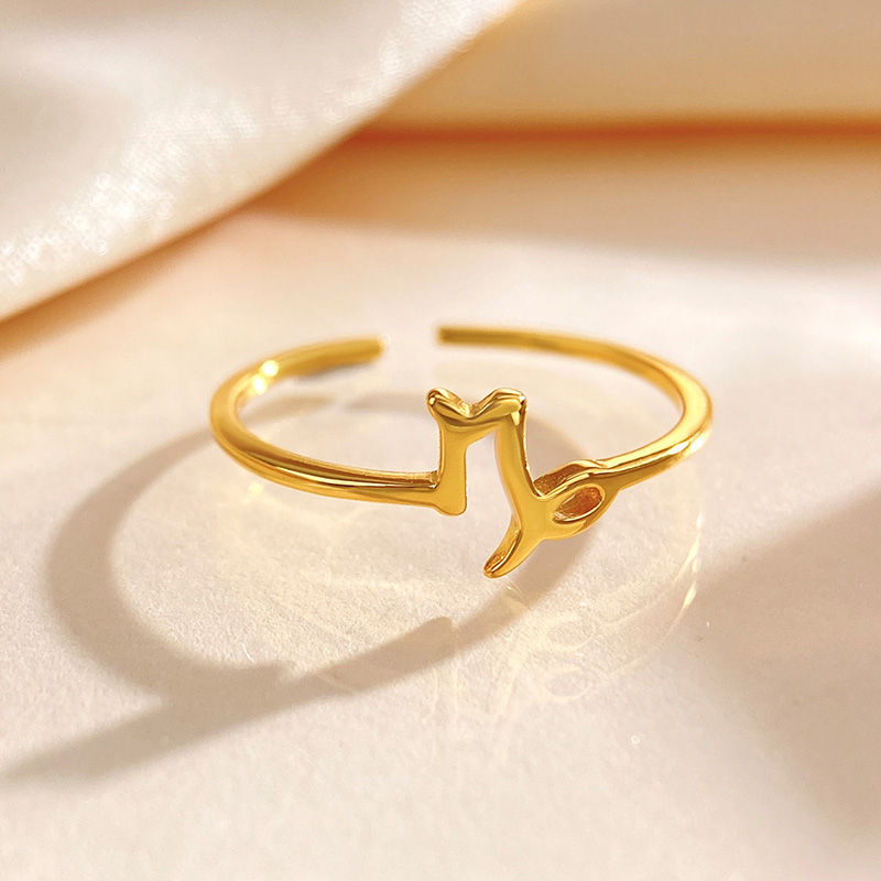 Miniature : Trendy Concise Line Constellation Adjustable Rings for Women Gift 925 SilverRing