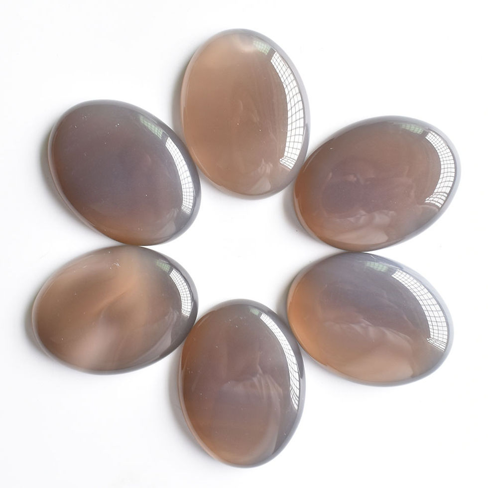 الصورة المصغرة: Wholesale 6pcs natural red onyx oval CABOCHON beads 30x40mm for jewelry making 