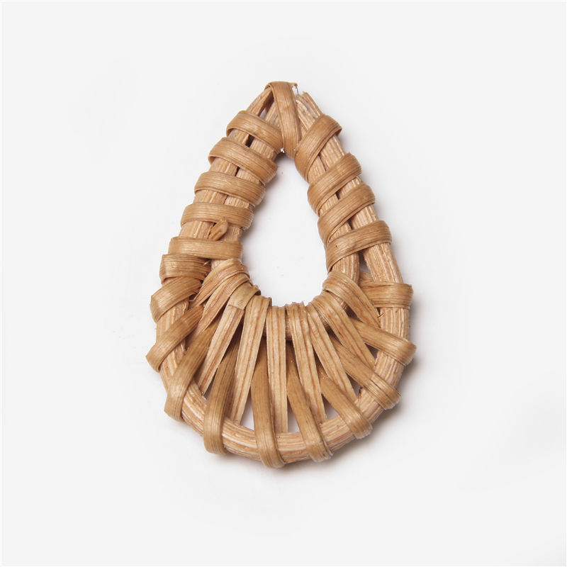 Miniature : 35 Style Korea Handmade Rattan Straw Weave Vine Braid Drop Earrings Rattan Giftd