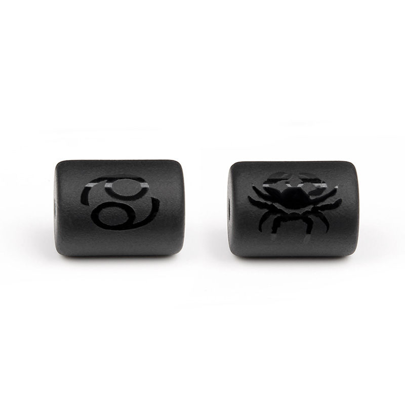 Miniatura: 12 Constellation Series Glass Bead 10x13MM Matte Zodiac Signs Beads 