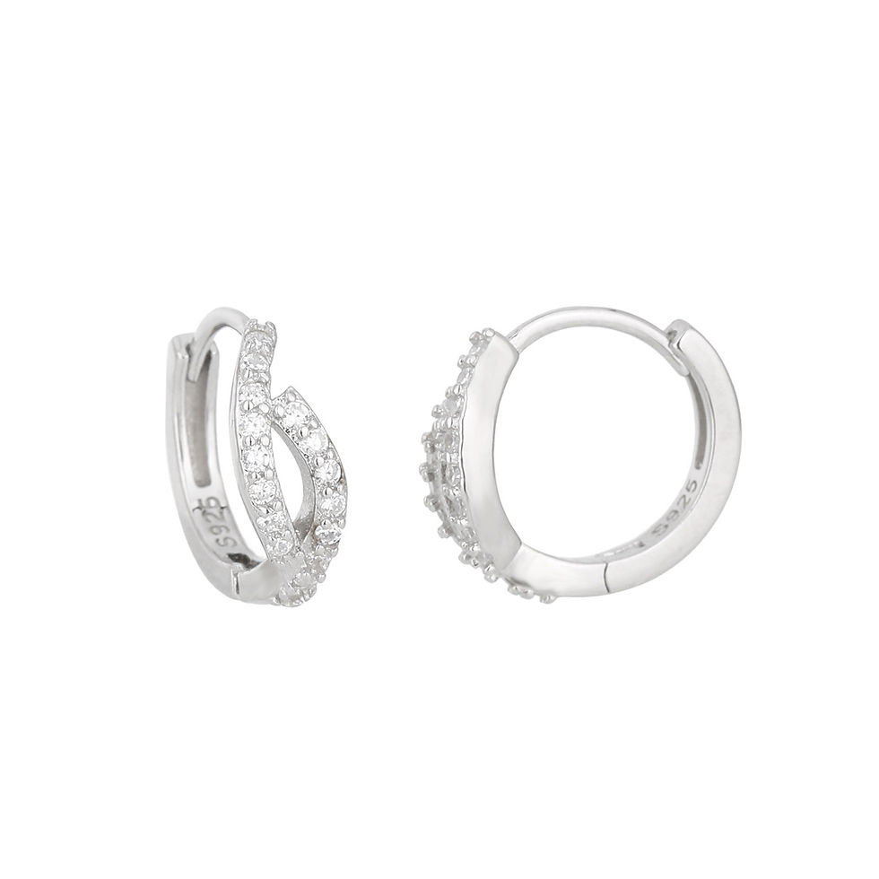 Miniature : Women's irregular Earrings 100% 925 Sterling Silver Fashion Simple Personality