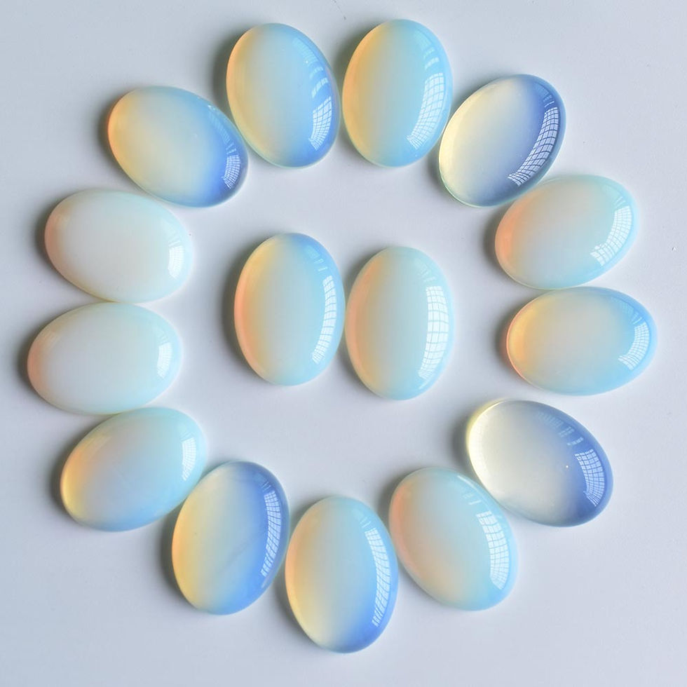 Miniaturbild: Opalite loose stone oval CABOCHON for jewelry  25x18mm wholesale 30pcs/lot 