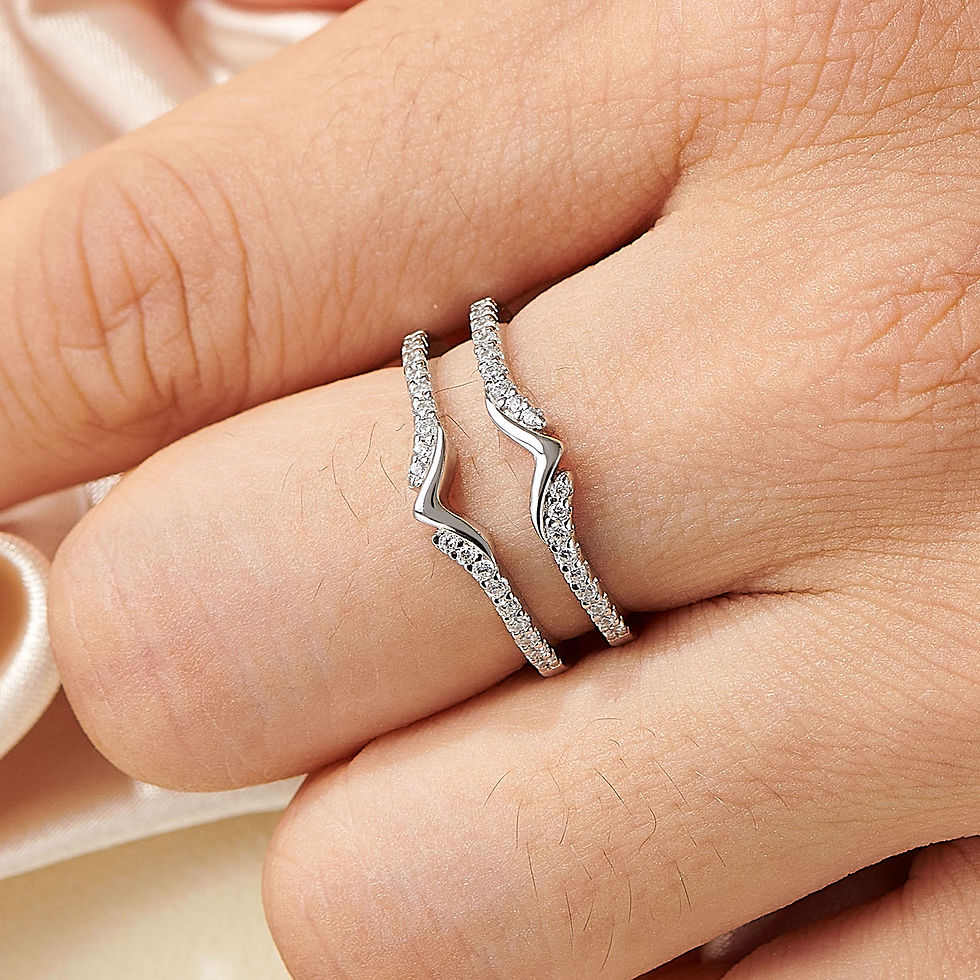 Thumbnail: Genuine 925 Sterling Silver Adjustable Protection Enhancer Wedding Rings for Wom