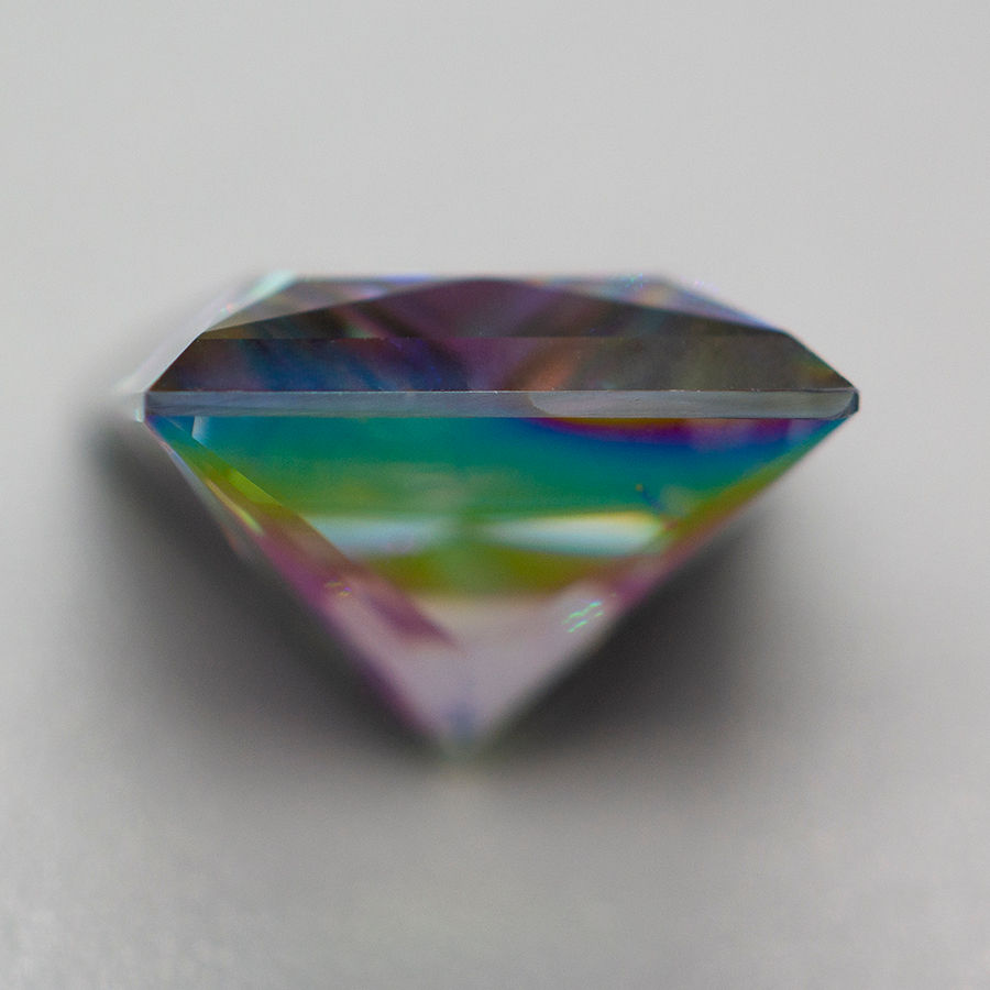 Miniatura: Rainbow Color Princess Cut Moissanite Loose Stone with GRA Certificate 0.5-5.0ct