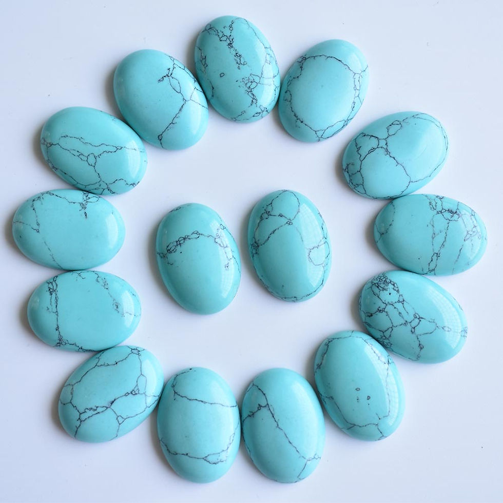 Miniaturbild: Wholesale 30pcs 18x25mm natural gemstones mixed oval CABOCHON bead for jewelry 