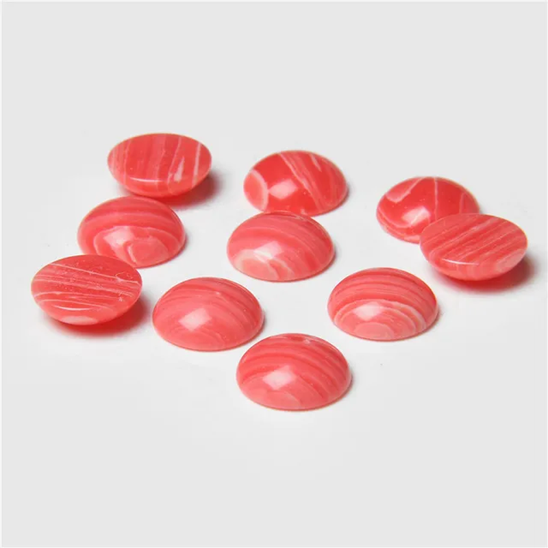 Miniatura: 4/6/8/10/12/14Mm Natural Gemstone Cabochon Round Semi-Precious Bead 10Pcs/Lot