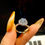 Miniaturbild: 1ct Moissanite Diamond Gorgeous Shiny Circular Ring for Women Wedding 925 Silver