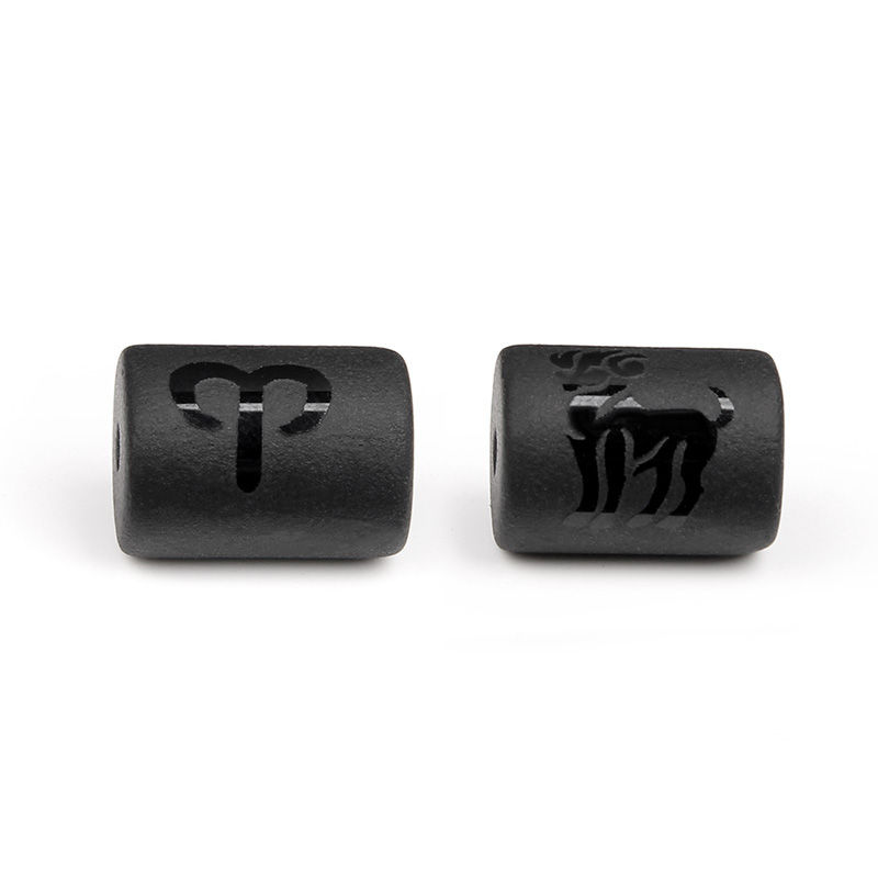 Miniatura: 12 Constellation Series Glass Bead 10x13MM Matte Zodiac Signs Beads 
